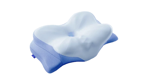 Derila Ergo butterfly-shaped memory-foam pillow, single unit, product photo on a transparent background